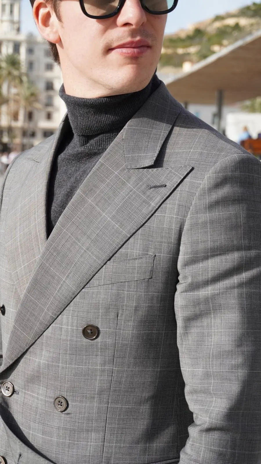 Traje hombre gris marengo